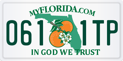 FL license plate 0611TP