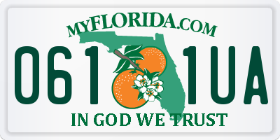 FL license plate 0611UA