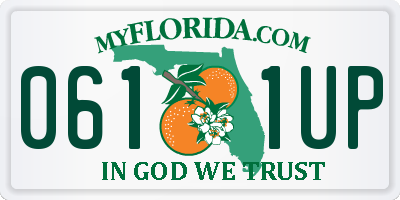 FL license plate 0611UP