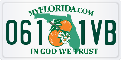 FL license plate 0611VB