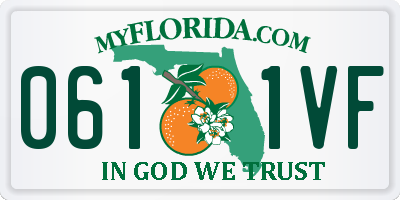 FL license plate 0611VF