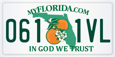 FL license plate 0611VL