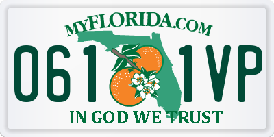 FL license plate 0611VP