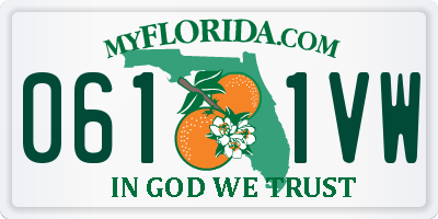 FL license plate 0611VW