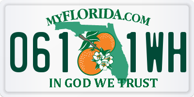 FL license plate 0611WH