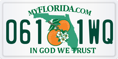 FL license plate 0611WQ