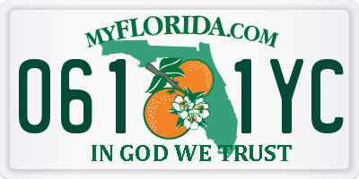FL license plate 0611YC