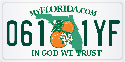 FL license plate 0611YF