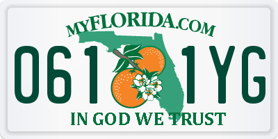 FL license plate 0611YG