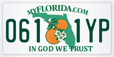 FL license plate 0611YP