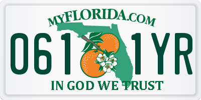 FL license plate 0611YR