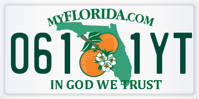 FL license plate 0611YT