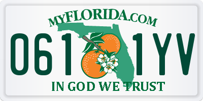 FL license plate 0611YV