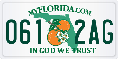 FL license plate 0612AG