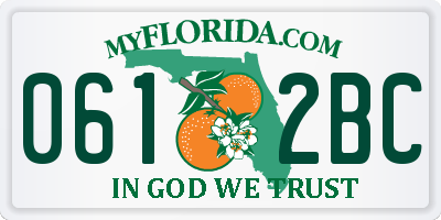 FL license plate 0612BC