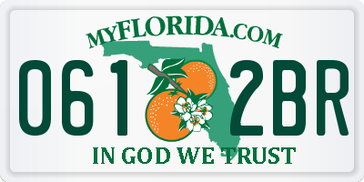 FL license plate 0612BR