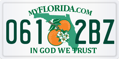 FL license plate 0612BZ