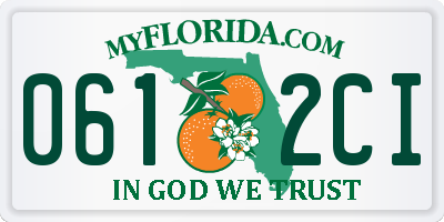FL license plate 0612CI