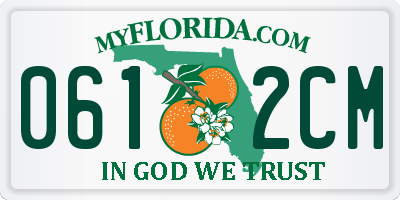FL license plate 0612CM
