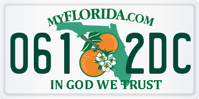 FL license plate 0612DC