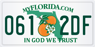 FL license plate 0612DF