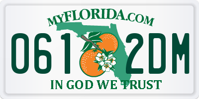 FL license plate 0612DM