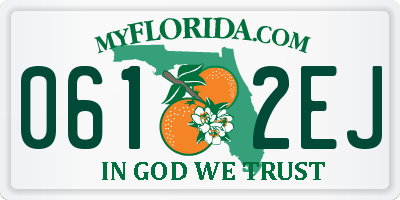 FL license plate 0612EJ