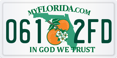 FL license plate 0612FD