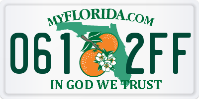 FL license plate 0612FF