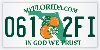FL license plate 0612FI