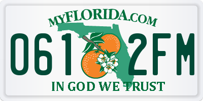 FL license plate 0612FM