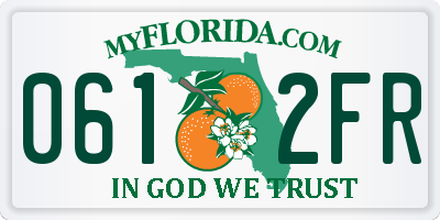 FL license plate 0612FR