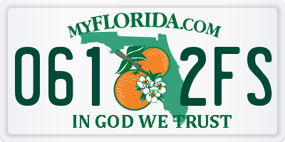 FL license plate 0612FS