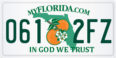FL license plate 0612FZ