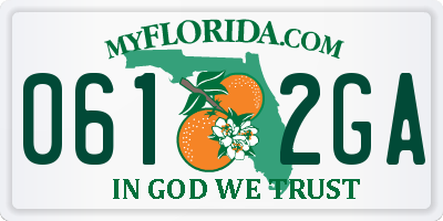 FL license plate 0612GA