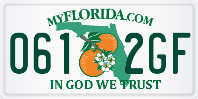 FL license plate 0612GF