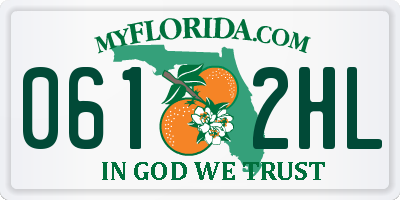 FL license plate 0612HL