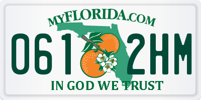 FL license plate 0612HM