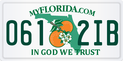 FL license plate 0612IB