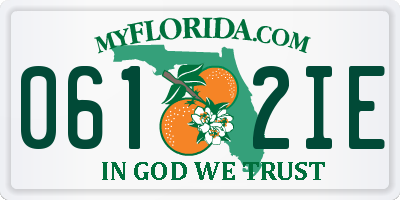 FL license plate 0612IE
