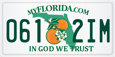 FL license plate 0612IM