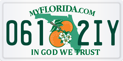 FL license plate 0612IY