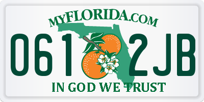 FL license plate 0612JB