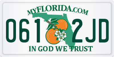 FL license plate 0612JD
