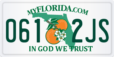 FL license plate 0612JS