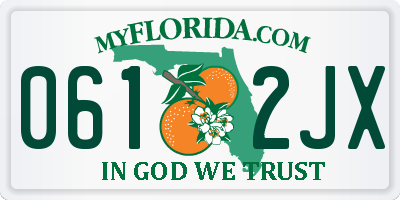 FL license plate 0612JX