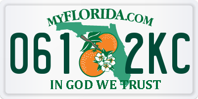 FL license plate 0612KC