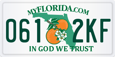 FL license plate 0612KF