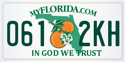 FL license plate 0612KH