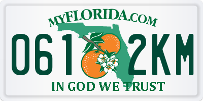 FL license plate 0612KM